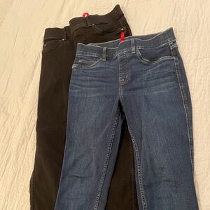 Spanx Jeans, Dark Denim & Black, Size M